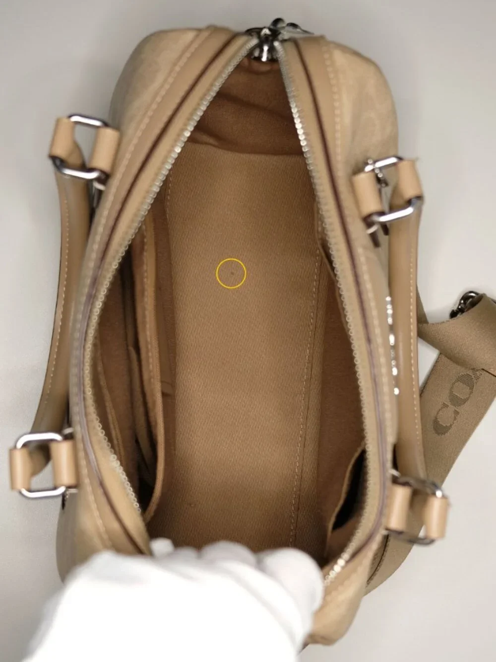 Coach Rowan Satchel, CW376, Sand/Taupe, Very good condition